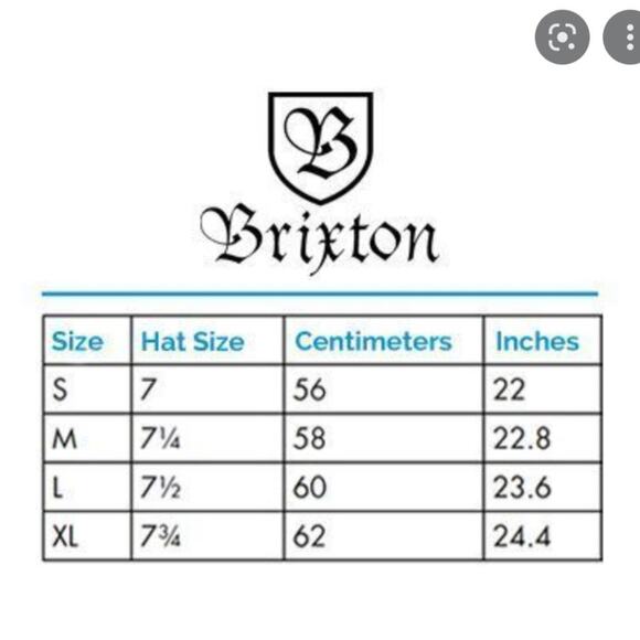 Black Brixton 100% Wool Hat M 7.25 (58 cm) - Picture 10 of 10